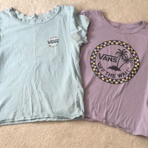 Vans cropped tees bundle